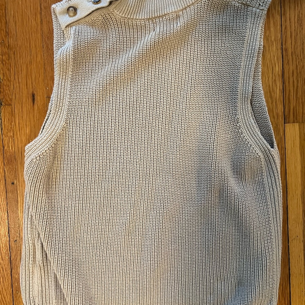 RtA Cream Knit Sweater Vest